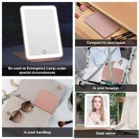 Espejo de Maquillaje Plegable LED Portátil 3 Modos de Luz Cargable USB Pantalla Táctil Rosa - details 6