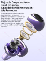 SANLEPUS W19 Auriculares inalámbricos, auriculares deportivos Bluetooth 5.1, auriculares para juegos, auriculares internos con sonido estéreo 3D, auriculares con micrófono - details 3