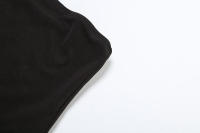 BUNO-Conjunto de 2 piezas de verano con diseño de gato extraño para mujer, Top con corsé de una sola botonadura + faldas de malla con borlas irregulares, ropa para discoteca de medianoche a juego para vacaciones - details 12