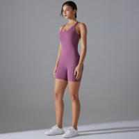 Hamidou-Conjunto de Yoga con espalda descubierta para mujer, Body de Fitness de alta elasticidad, ropa de gimnasio deportiva, Top corto de Fitness, Shockpro - details 20