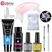 Set de Gel para Uñas de 4 Partes Kit de Arte de Uñas Acrílicas con Lámpara Mini - details 6