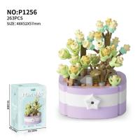 Bloques de Construcción de Cactusas Flor Eterna Bonsái Árbol Jardines Románticos Ladrillos DIY - details 20