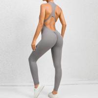 Conjuntos de Yoga de una pieza para mujer, ropa sin mangas, chaleco, mono corto de ejercicio, deporte, gimnasio, entrenamiento, Fitness, pantalones con espalda cruzada, 2025 - details 59