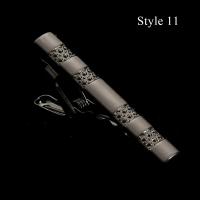 Clip de Corbata de Metal con Diseño Clásico Pinza de Corbata de Cristal para Hombres - details 30