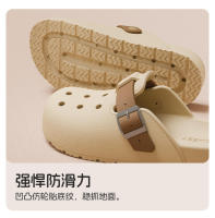 Stepping on Clouds Feeling Hole Shoes para mujer, novedad de verano, suela gruesa, moda, playa, hogar, interior, antideslizante, punta cerrada - details 9