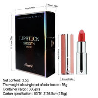 Bsimone Internet Celebrity Hot Velvet Matte Lipstick mate hidratante y no fácil de tocar taza maquillaje lápiz labial - details 1