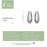 Chapado en oro de 18K para mujer, aretes de vid Vintage de Plata de Ley 925, joyería fina de diseño Original - details 1