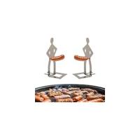 Soporte de Hot Dog de Acero Inoxidable Portátil 4 PCS para Barbacoa y Fiestas - details 1