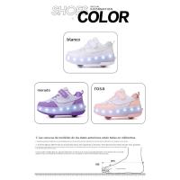 Nueva Moda Cool Zapatos Que Emiten Luz Zapatos De La Mafia Patines De Ruedas Extraíbles - details 0