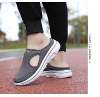 Zapatillas de tacón bajo con cabeza de pan para hombre y mujer, zapatos de suela gruesa, superficie de malla, Media Tuo grande, verano, 2023, 4748 - details 4