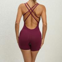 Monos Deportivos de Yoga Fiess Conjunto Deportivo para Mujeres 2024 Rojo, Rosa, Negro, Azul - details 12
