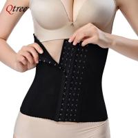 Qtree-vestido adelgazante para mujer, cinturón de entrenamiento de cintura, faja moldeadora de vientre, moldeador de cuerpo, correas de compresión de grasa, corsé con gancho firme - details 6