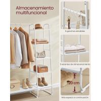 Perchero con Zapatero 5 Estantes de Almacenamiento, 6 Ganchos Laterales - details 9