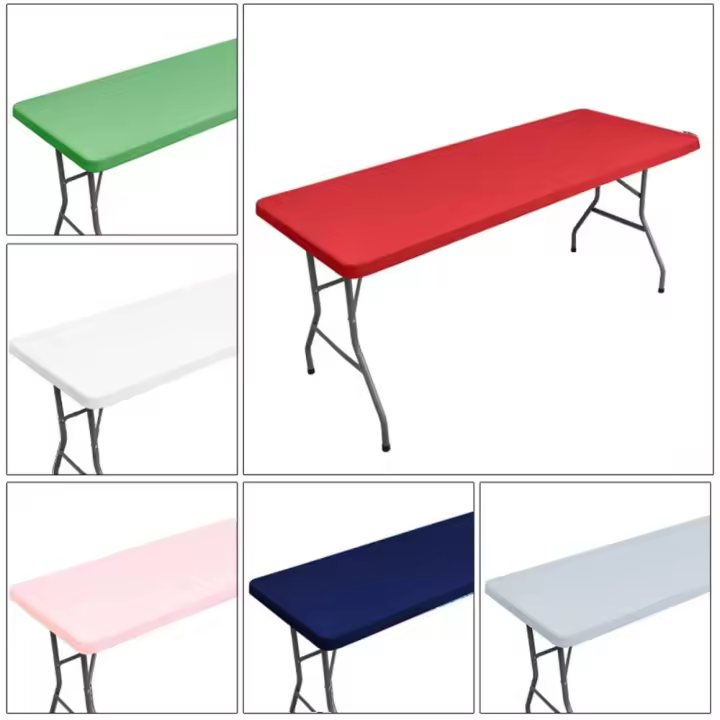 Mantel elástico duradero para mesa de Picnic, mantel elástico lavable a prueba de viento, cubierta plegable para mesa de Patio y Camping - 1