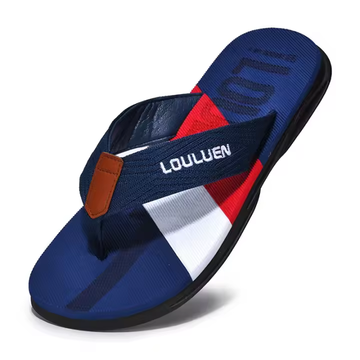 Chanclas de verano para hombres al por mayor al aire libre versión coreana tendencia exterior desgaste zapatos de playa zapatillas de hombre sandalias antideslizantes - 1