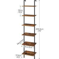 Estantería de Madera de 6 Niveles para Pared Estante Estrecho para Libros Estante de Exhibición - details 2