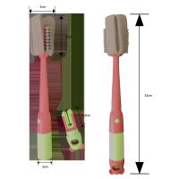 Cabezal de cepillo de limpieza de botellas de material PET, esponja y PP de silicona pequeño sostenible - details 4