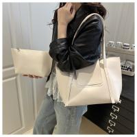 2 unids/set de bolsos de mano versátiles para mujer, bolso de mano de gran capacidad de cuero Pu, bolso de hombro Simple de color sólido - details 12
