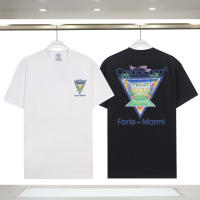 Camiseta Deportiva de Algodón Puro para Hombres Cuello Redondo, Estampado de Logotipo Delantero, Estilo Casual para el Verano - details 17