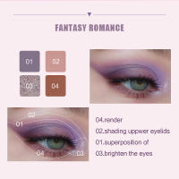 Paleta de Sombras de Ojos Bsimone de 24 Colores Resistente al Agua, Mate Perla Brillante - details 6