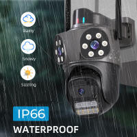 Sistema de seguridad WiFi inalámbrico HD de 3 cámaras y 9 MP, 360 ° Monitor panorámico para el hogar con visión nocturna en color y control remoto por teléfono, adecuado para interiores y exteriores/IP65Impermeable/Voz bidireccional/Seguimiento móvil/Alma - details 13
