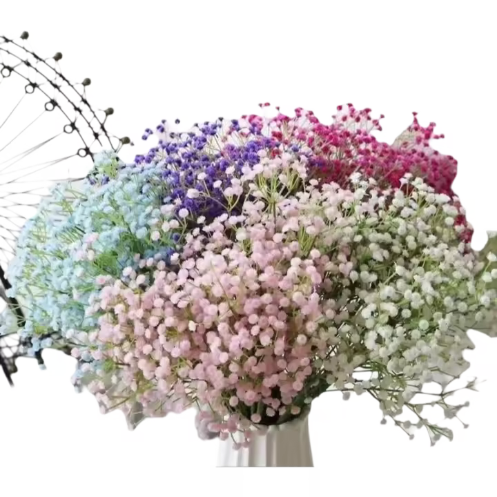Arreglo De Flores Artificiales 'Estrellas En El Cielo' Para Decoración De Sala De Estar Bodas Y Jardines Adornos DIY De Tela Silken - 1