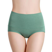 Bragas de cintura alta para mujer, ropa interior de algodón de talla grande, sólida, Sexy, sin costuras, íntima, 3 piezas por lote - details 5