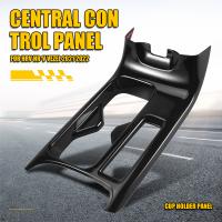 Consola central negra brillante para coche, soporte para vasos, cubierta decorativa, pegatinas embellecedoras para Honda HRV HR-V Vezel 2021 2022 LHD - details 3