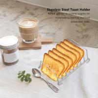 Rejilla de refrigeración para pan, soporte para tostadas, 2 piezas, 8 agujeros, rectangular, accesorios para freidora de aire, Organizador - details 2