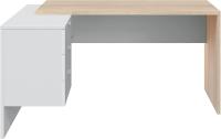 Escritorio de Oficina Blanco de Roble Modelo Office con Cajonera 145 cm de Largo 102 cm de Fondo - details 4