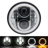 Faros LED para motocicleta y coche 5.75 pulgadas para Harley Sportster Iron 883 Dyna Triumph Street Speed Triple 5 3/4" H4 Faro Principal - details 7
