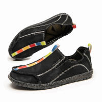 Zapatos de lona informales para hombre, mocasines transpirables, suaves y cómodos, antideslizantes, sin cordones, para conducir - details 14