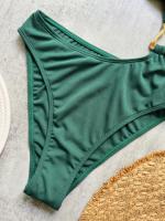 Traje de Baño de Una Pieza de Corte Alto Traje de Baño Liso de Hombro Único para Mujeres - details 17
