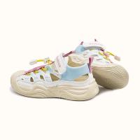 Sandalias para niñas, sandalias deportivas para niños, novedad de verano 2025, recortes, moda hueca, nueva tendencia, puntera suave, informal, talla 26-36 - details 4