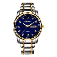 Hombre doble calendario reloj de cuarzo impermeable luminoso negocio - details 4