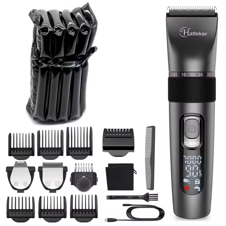 Recortadora de pelo todo en uno para hombres, cortadora de pelo eléctrica profesional para Barba, máquina de corte de pelo recargable ajustable - 1