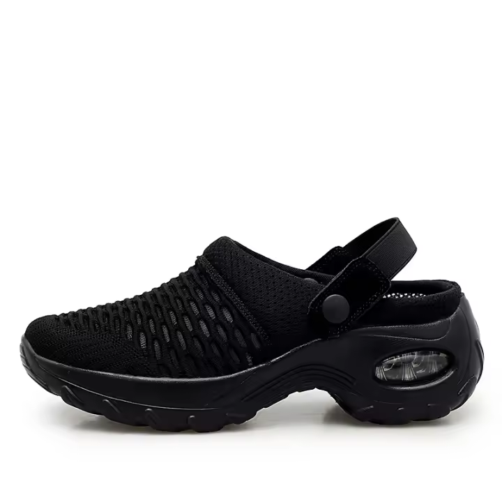 Malla transpirable sin cordones para zapatos de mujer, cómodas zapatillas con plataforma de cuña, calzado deportivo de moda - 1