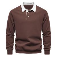 Sudaderas con cuello tipo Polo para hombre, ropa informal y Social, sudaderas de algodón de calidad, nuevo diseño de moda de otoño, 2025 - details 17