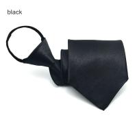 Tiras de corbata con cremallera de 9cm y 10cm, corbata de negocios con cremallera de seda de poliéster, corbatas para hombre, corbatas para equipo de novio de boda, pajarita lista - details 6