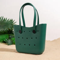 Bolso De Playa Grande Para Verano EVA Inodoro Para Mujer Bolsa De Picnic Con Agujeros Impermeable Bolsa De Hombro Con Manija - details 7