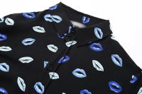 TRAFZA Conjunto de 2 piezas para mujer, camisa holgada con estampado de solapa, falda para vacaciones en la playa, moda de primavera 2024 - details 5