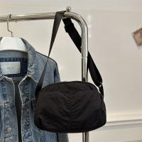 Bolso cuadrado de nailon de secado rápido, bandolera de gran capacidad, bandolera con cremallera, Color sólido, riñonera versátil para estudiante - details 7