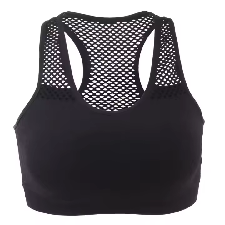 Sujetador deportivo transpirable para mujer, Top deportivo acolchado sin aros, absorbe el sudor, para correr - 1