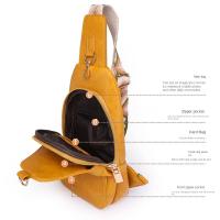 Riñonera de cuero PU para mujer, bolso de pecho sencillo de estilo bohemio para mujer, bolso de hombro deportivo Retro occidental de gran capacidad para ciclismo - details 22