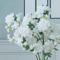 Flor de peonía Artificial de 63cm, rama de flor de peonía de seda elegante de plástico hecha a mano, 5 tenedores, flor falsa, decoración para el hogar y el jardín - details 6
