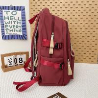Mochila impermeable de gran capacidad para estudiantes, bolso escolar de nailon con cremallera y múltiples bolsillos, mochila informal de ocio para adolescentes, viaje - details 5