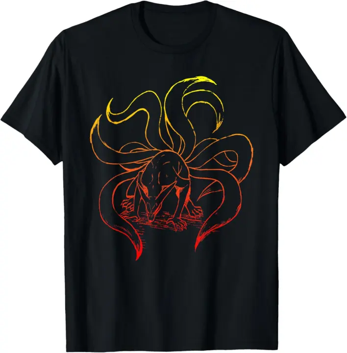 Camiseta con gradiente Ripple Junction x Shippuden Nine Tails - 1