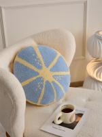 Cojín de microfibra suave y esponjoso para asiento trasero de sofá, cojín de punto, diseño Kawaii de limón, lindo, cálido, invierno - details 2