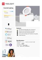 Yeelight-luz descendente de malla M2 Lite, luz descendente inteligente de 220V, conectividad Bluetooth, brillo ajustable de 6000K y temperatura de Color para Mi Homekit, Google Alexa - details 9