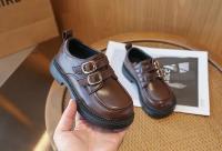 Zapatos de cuero antideslizantes para niñas, mocasines versátiles de fondo suave, estilo coreano, Britishi, otoño, 2024 - details 13